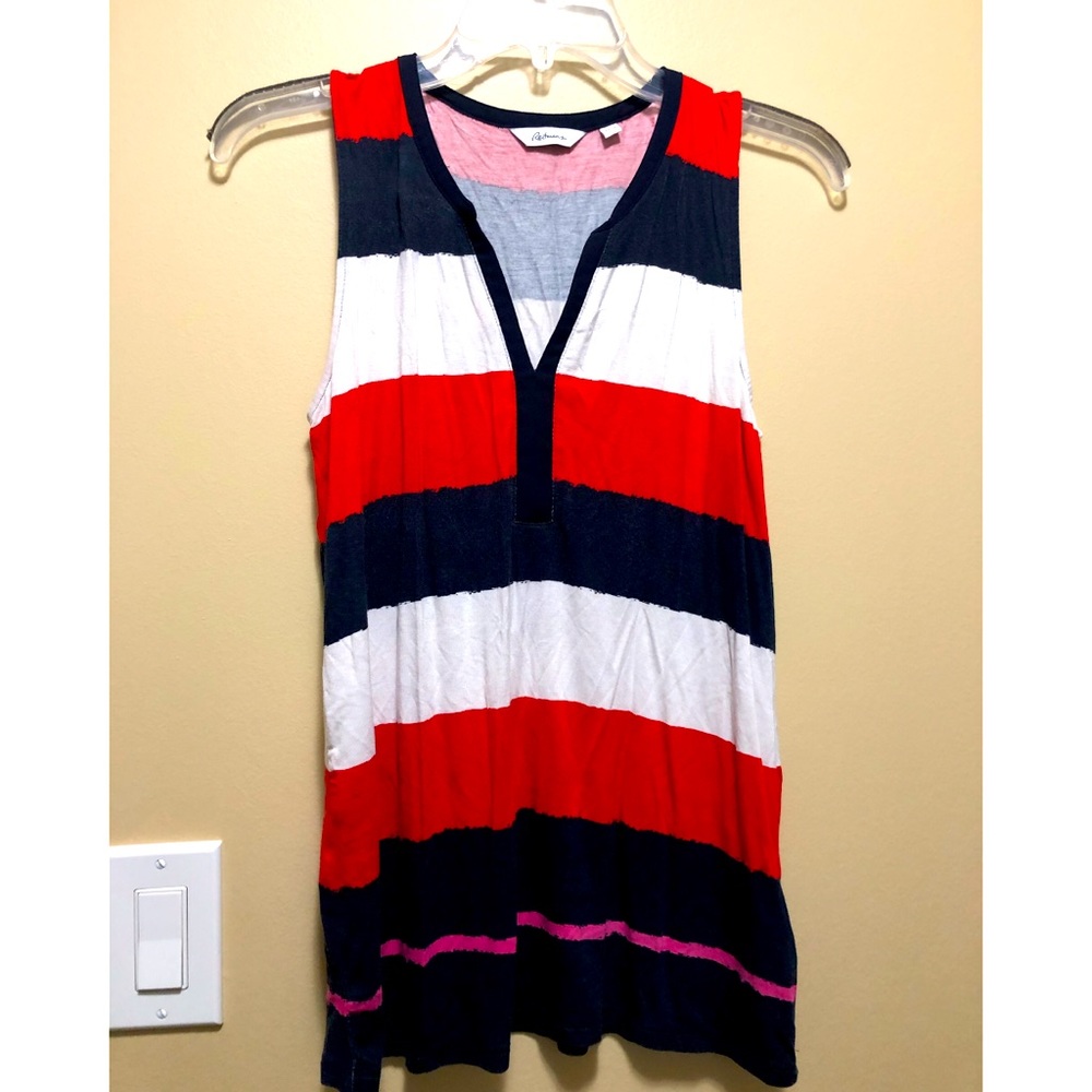 Striped sleeveless top